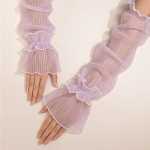 Chiffon Ruched Gloves